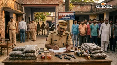 बेतिया में 24 घंटे में 26 आरोपित गिरफ्तार, गांजा-शराब समेत कई सामान बरामद