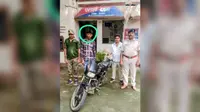 दूसरे बाइक का नंबर प्लेट लगाकर चला रहा था चोरी की मोटरसाइकिल, युवक गिरफ्तार