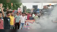 जेपीएससी-जेएसएससी में धांधली के विरोध में ABVP का प्रदर्शन