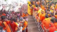 सावन के दूसरे सोमवार को मंदिरों में उमड़ी कांवड़ियों की भीड़, गूंजा 'हर-हर महादेव' का जयकारा
