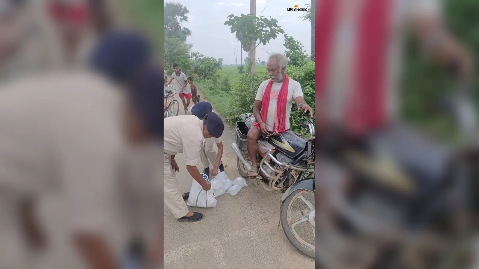 बाइक से शराब लेकर नालंदा से शेखपुरा आ रहा था शख्स, पुलिस को देखकर भागने लगा तो पकड़ाया