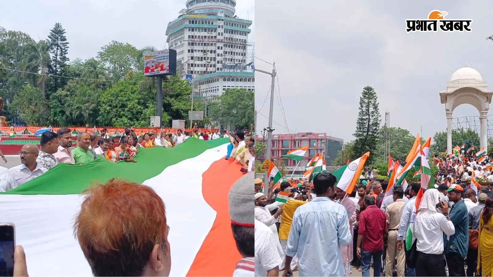 स्वतंत्रता दिवस से पहले पटना देशभक्ति के रंग में डूब गया. मुख्यमंत्री सम्राट चौधरी के नेतृत्व में निकली भव्य तिरंगा यात्रा में 10 हजार लोग शामिल हुए. JP गोलंबर से कारगिल चौक तक राष्ट्रप्रेम का अनोखा संगम देखने को मिला.