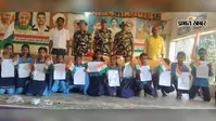 हर घर तिरंगा अभियान के तहत महथा स्कूल में चित्रकला प्रतियोगिता, बच्चों ने दिखाया हुनर
