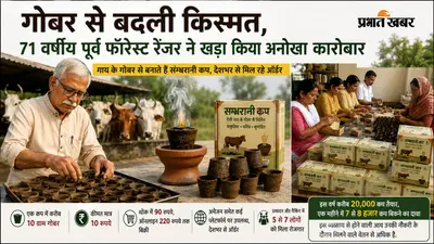 गोबर से बदली किस्मत, 71 वर्षीय पूर्व फॉरेस्ट रेंजर ने खड़ा किया लाखों का कारोबार