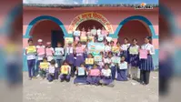ठाकुरगंज के स्कूल में पेंटिंग प्रतियोगिता, बच्चों ने चित्रकारी से उकेरी देशभक्ति