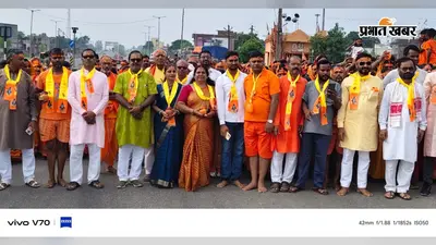 चंदवारा में निकली कांवर पदयात्रा, हजारों श्रद्धालुलों ने किया जलाभिषेक