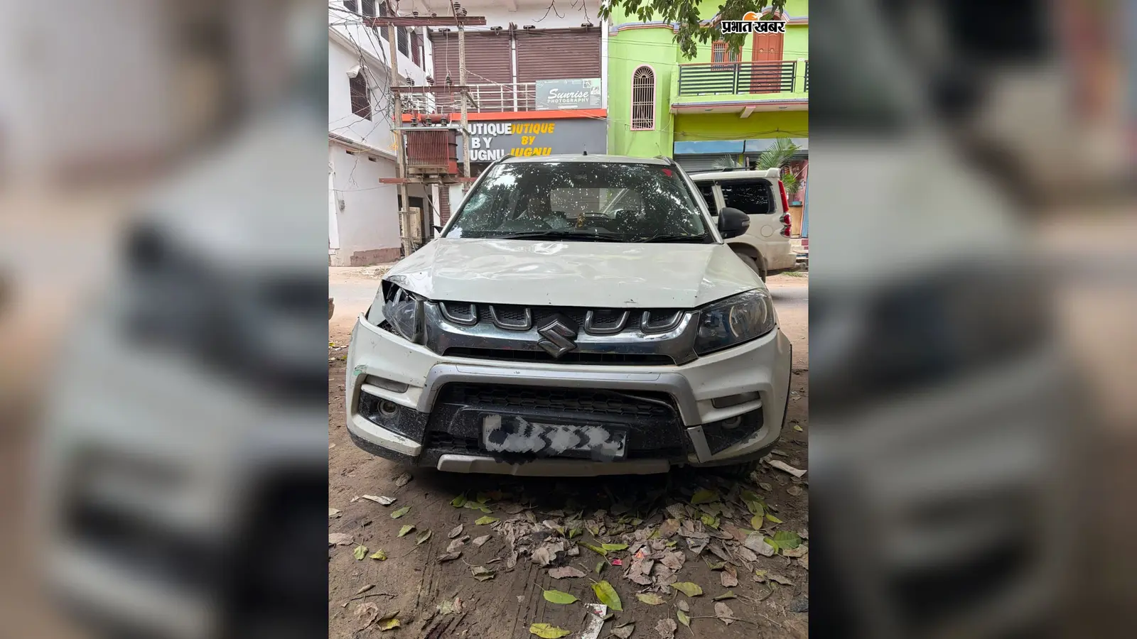 सीवान में चेकिंग के दौरान भागने लगी ब्रेजा कार, पीछा कर पुलिस ने पकड़ा, 495 लीटर शराब बरामद