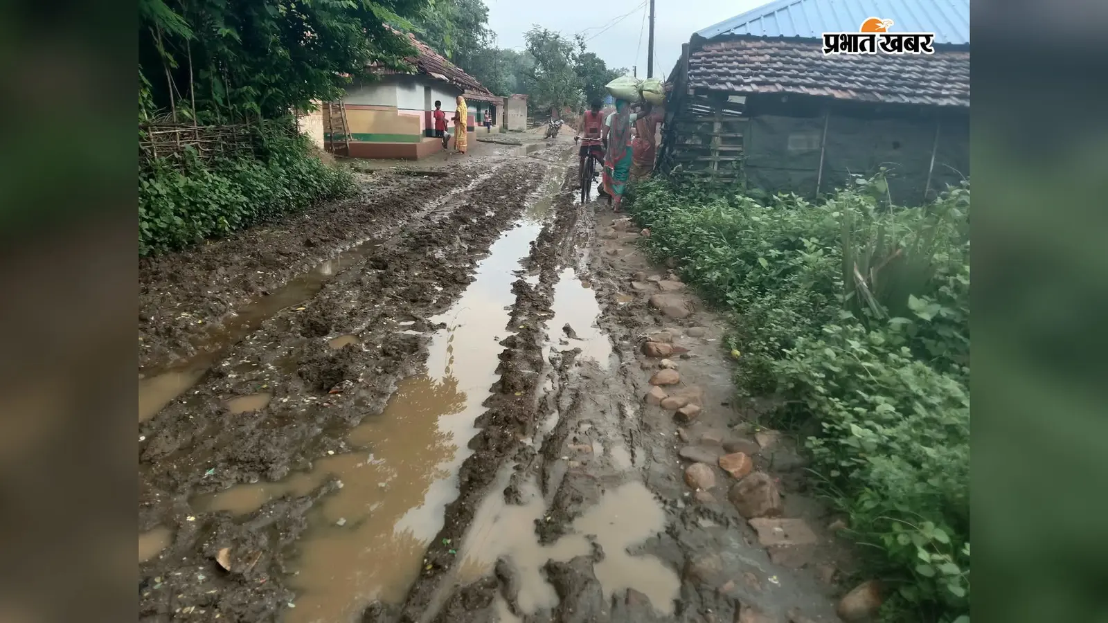 इस गांव में सड़क नहीं, गर्भवती व मरीजों को कंधे पर अस्पताल ले जाना मजबूरी