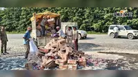 गोपालगंज में करीब 1.40 करोड़ रुपये की शराब नष्ट, 9353 लीटर जब्त मदिरा पर चला बुलडोजर
