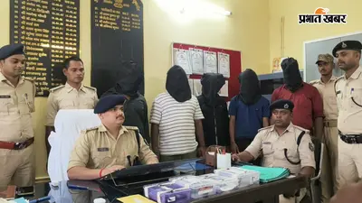 मधेपुरा में बड़ी वारदात की साजिश नाकाम, कार में छिपे थे 2 कट्टे और 25 गोलियां, पांच आरोपित गिरफ्तार