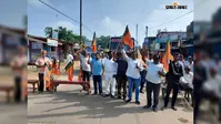 झारखंड बंद : बिरनी में सरिया-राजधनवार मुख्य मार्ग जाम