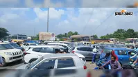 भाजपा के झारखंड बंद के आह्वान पर नया मोड़ चौराहा जाम, वाहनों की लगी लंबी कतार