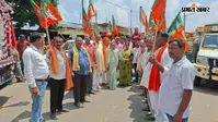 भाजपा के चक्का जाम से चतरो में थमी रफ्तार, वाहनों की लगी लंबी कतार