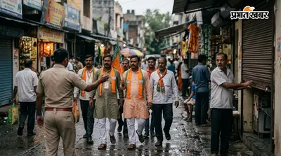 झरिया में भाजपा कार्यकर्ताओं ने बंद करायीं दुकानें, एक घंटे बाद स्थिति सामान्य