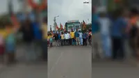 एकड़ा में सड़क पर उतरी भाजपा, धनबाद-कतरास मुख्य मार्ग बाधित