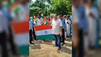 रोहतास: काराकाट CHC में निकली तिरंगा यात्रा, स्वास्थ्य कर्मियों ने भारत माता के जयकारों के साथ दिया देशभक्ति का संदेश