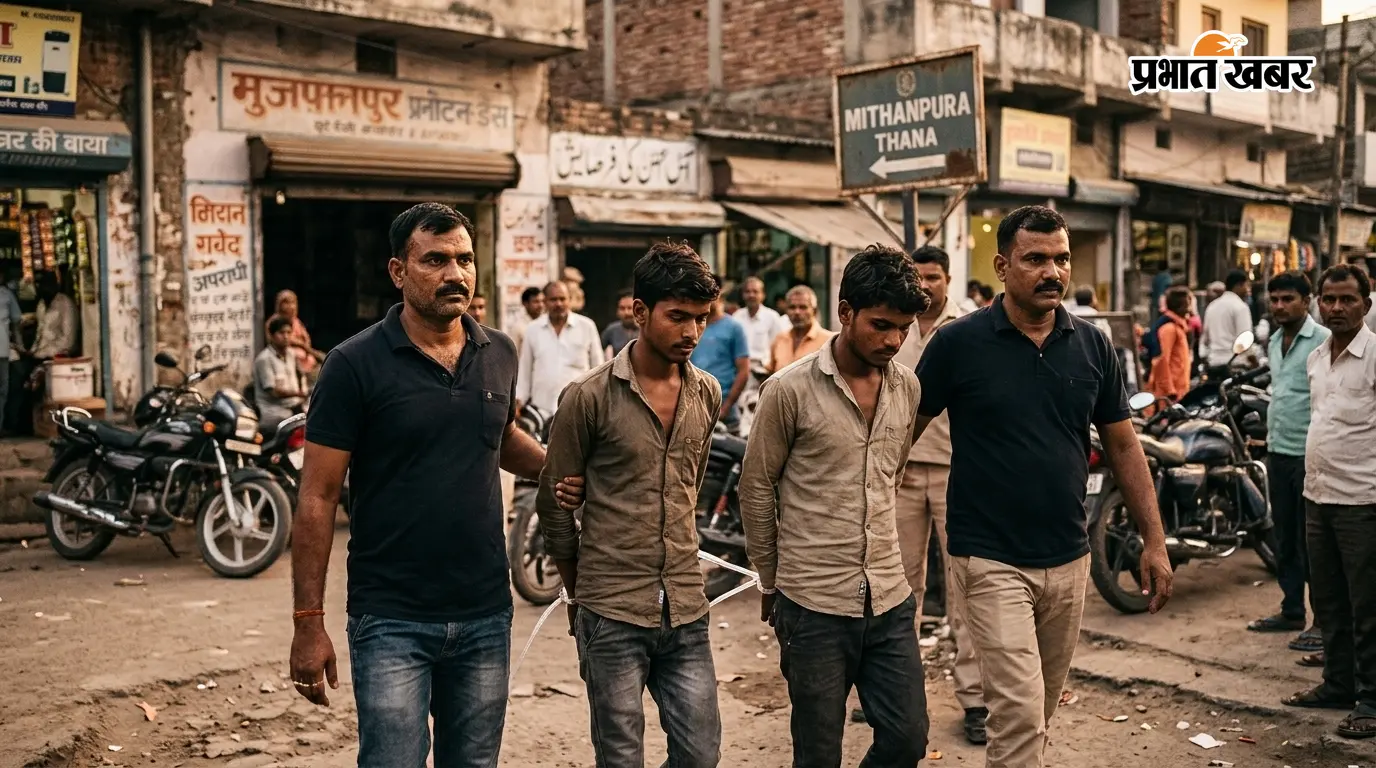 मुजफ्फरपुर: एसटीएफ की बड़ी कार्रवाई, हत्या व लूट मामले में दो कुख्यात वांछित अपराधी गिरफ्तार