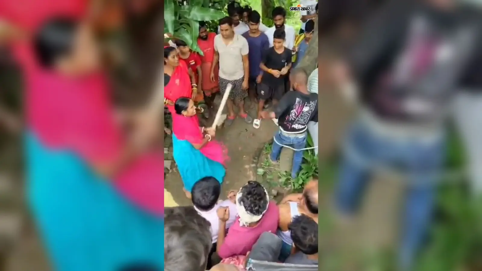 हाजीपुर: पेड़ से बांधकर युवक की लाठी-डंडे से पिटाई का वीडियो वायरल, जांच में जुटी पुलिस