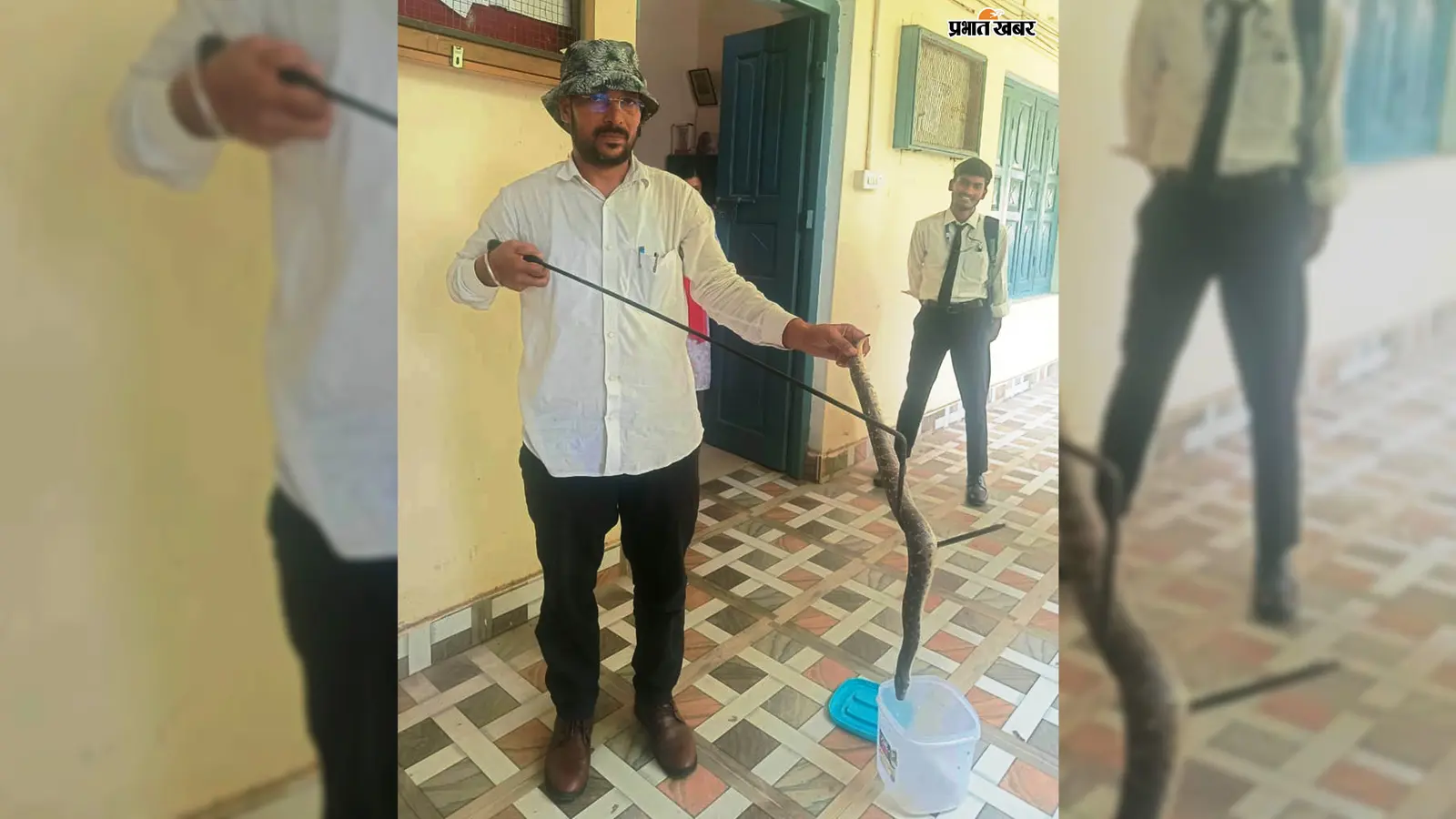 रोहतास महिला कॉलेज परिसर से पकड़ा गया सैंड बोआ सांप, विशेषज्ञ ने बताया विषहीन