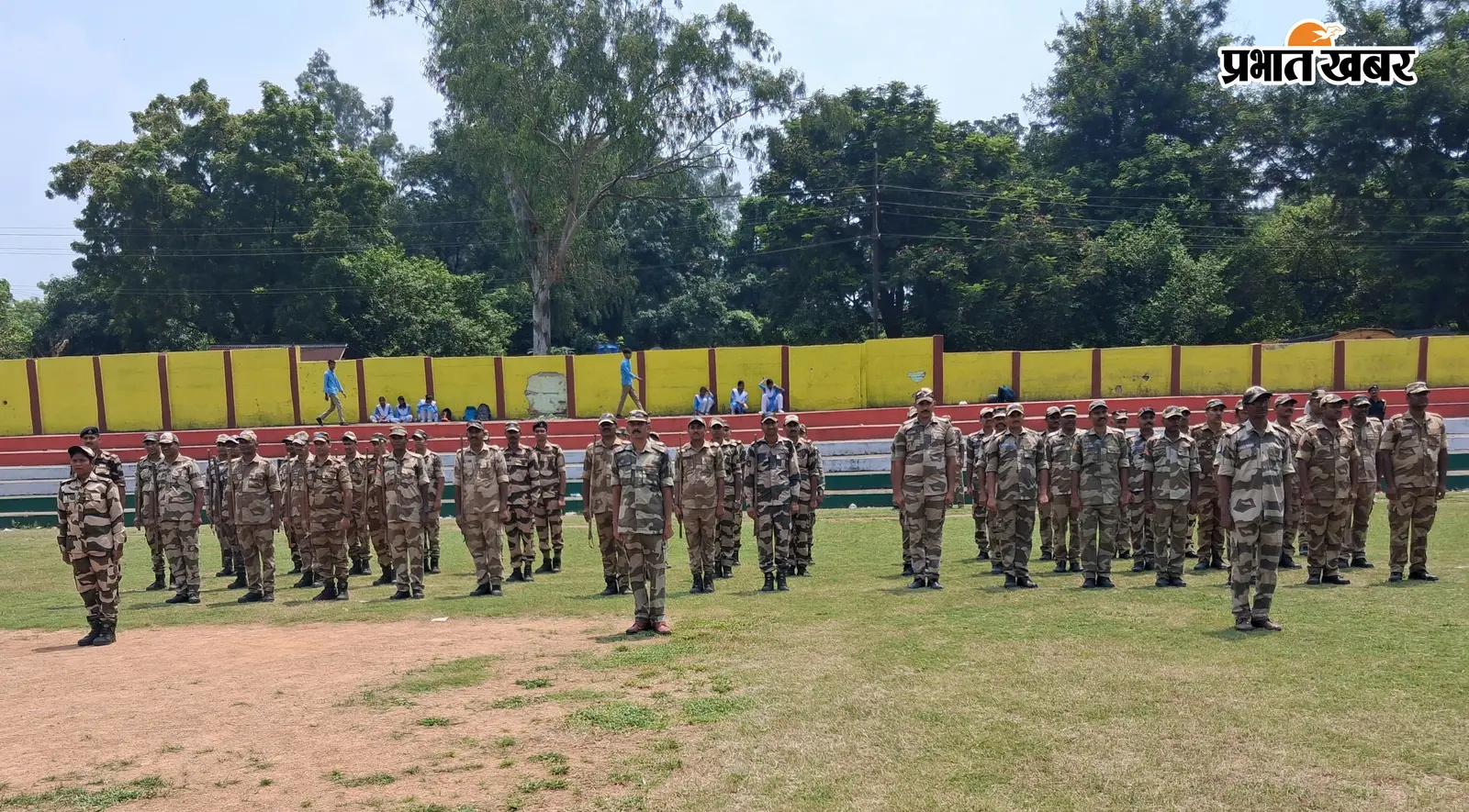 स्वतंत्रता दिवस को लेकर परेड का रिहर्सल शुरू