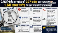 CAG Report: झारखंड को 327 करोड़ का राजस्व घाटा, 1.60 लाख करोड़ के खर्च का कोई हिसाब नहीं