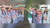 धर्मशाला में पेड़ों को बांधा रक्षा सूत्र, प्रदूषण के खिलाफ बच्चों ने लिया बड़ा संकल्प