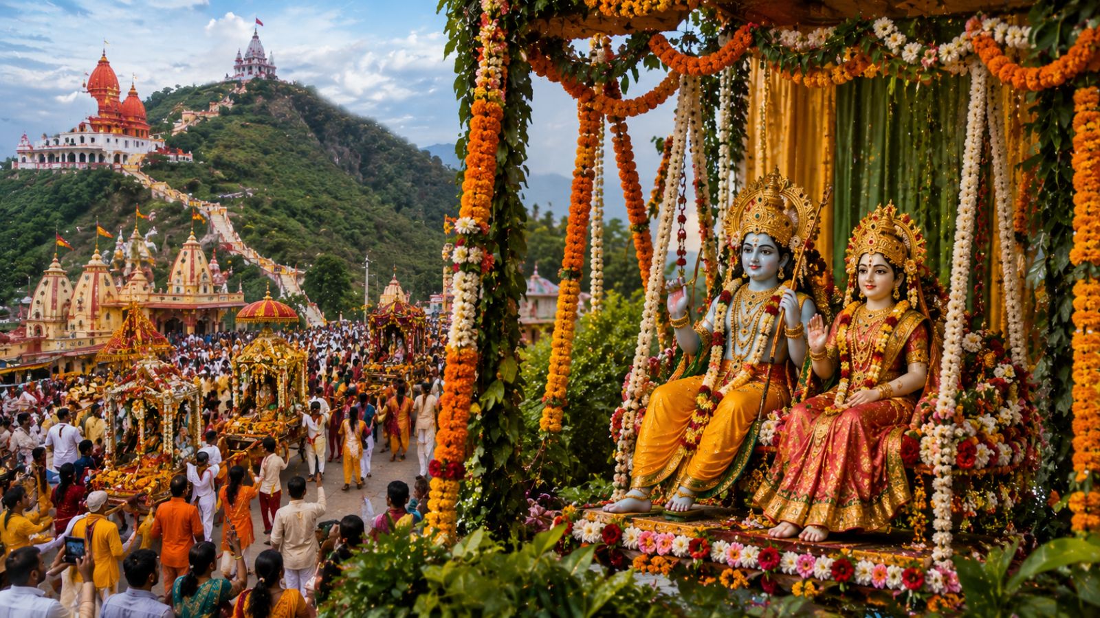 अयोध्या का सावन झूला मेला (AI)