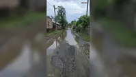 चतरा गांव की सड़क पर दो फीट पानी, घरों तक पहुंचा जलजमाव, ग्रामीण बोले- कब मिलेगी मुसीबत से निजात?