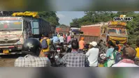 रैलीगढ़ा कांटा बना जाम का अड्डा, हाइवा खड़े करने की मनमानी से थमा सड़क का ट्रैफिक