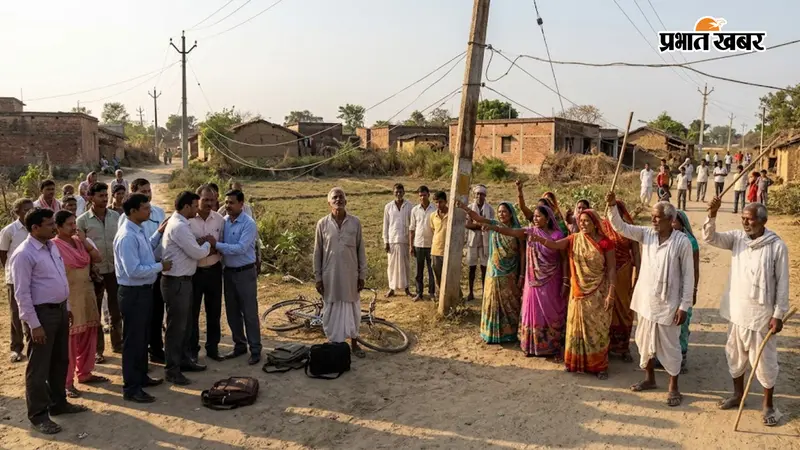 अरवल में 11 हजार वोल्ट की चपेट में शिक्षक, हालत गंभीर, हाईटेंशन तार को लेकर ग्रामीणों में आक्रोश