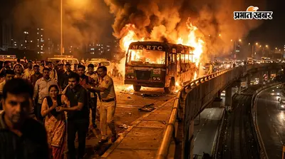यात्रियों से भरी बस बनी आग का गोला, धू-धू कर जल उठी, 35 लोग थे सवार