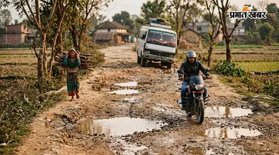 सिरसिया मार्ग की बदहाल सड़क से रोजाना जूझ रहे छात्र और राहगीर