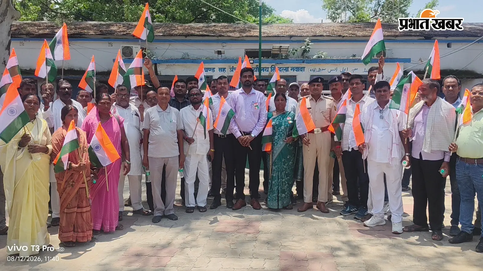 सिरदला में निकली तिरंगा यात्रा, भारत माता की जय के नारों से गूंजा पूरा शहर, बही देशभक्ति की धारा