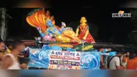 क्षीर सागर थीम का भव्य कांवर बना आकर्षण का केंद्र, हावड़ा के 150 शिवभक्तों का दल बढ़ा बाबाधाम की ओर