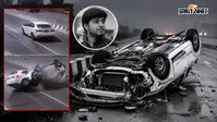 अतीक के बेटे आबान के कार एक्सीडेंट का LIVE वीडियो आया सामने, पलक झपकते ही डिवाइडर से टकराई कार और पलट गई