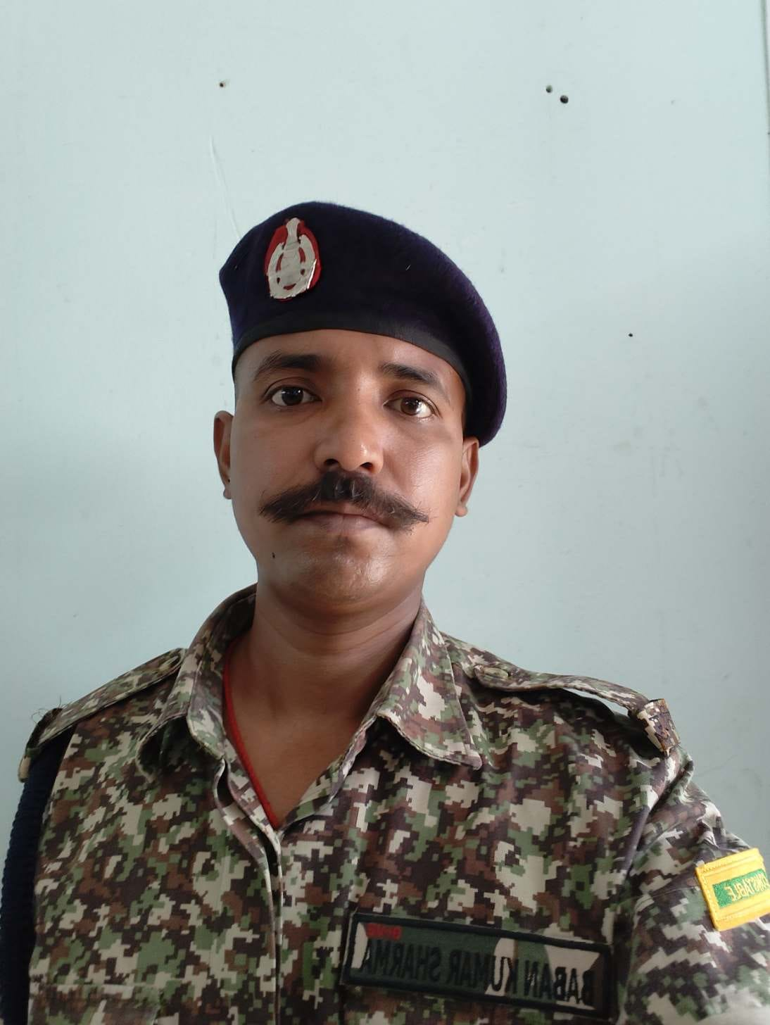 आइटीबीपी जवान बबन शर्मा का फाइल फोटो