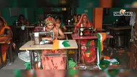 सीतामढ़ी में जीविका दीदियां बना रहीं 5000 तिरंगे, हर घर तिरंगा अभियान की तैयारी तेज