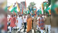 अरवल में 130 मीटर लंबे तिरंगे के साथ भव्य यात्रा, भारत माता और गांधी के रूप में सजे बच्चों ने बढ़ाया देशभक्ति का रंग