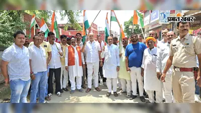 सीवान के दरौंदा में निकली भव्य तिरंगा यात्रा, गूंजे भारत माता के जयकारे