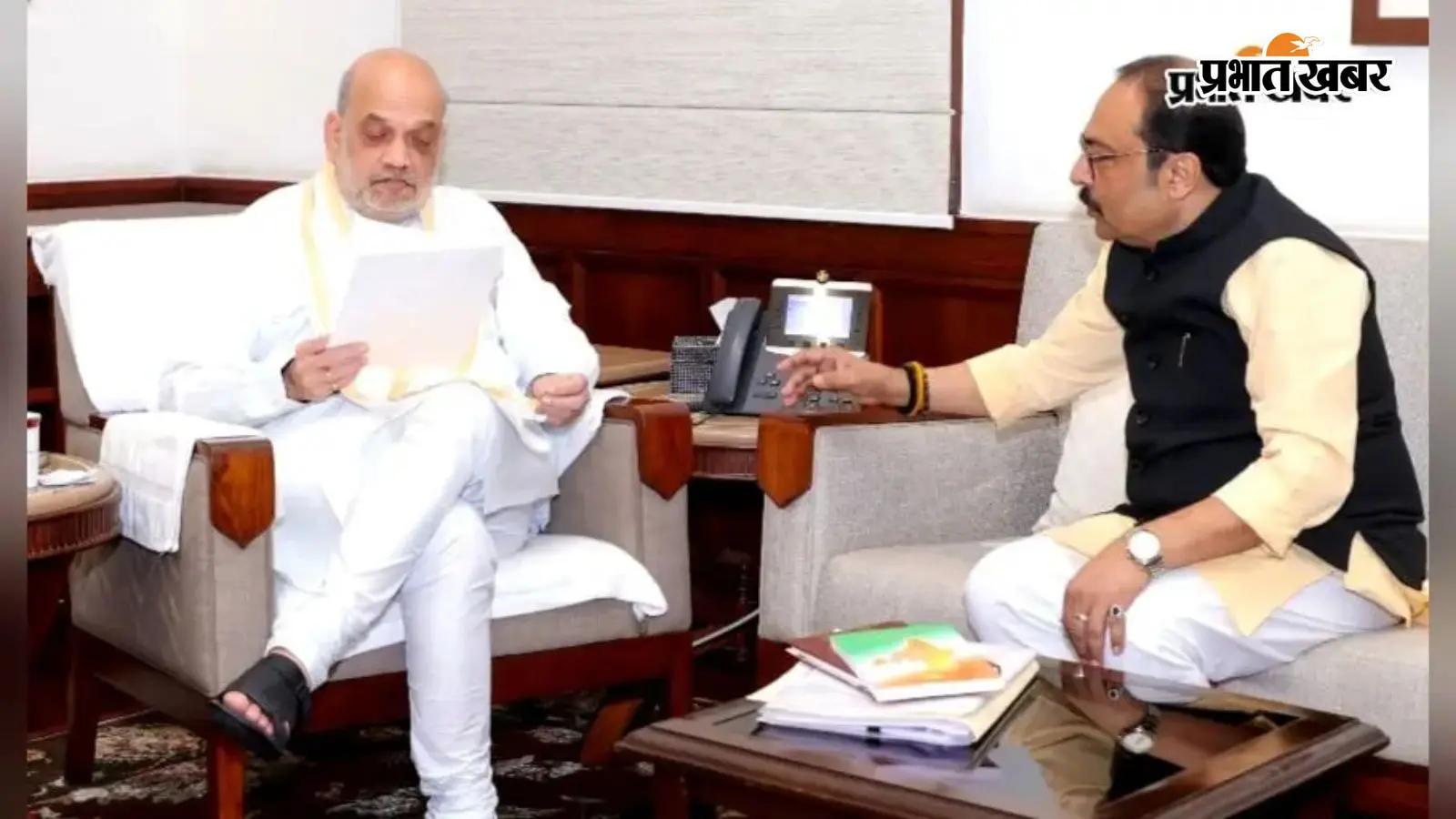 अमित शाह से मिले सांसद विवेक ठाकुर, वारिसलीगंज चीनी मिल के संचालन का उठाया मुद्दा