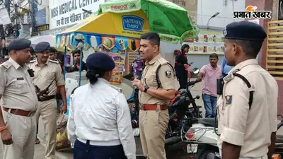 इस्कॉन मंदिर के पास ट्रैफिक एसपी का निरीक्षण, दो गृहरक्षक मिले गायब, मांगा गया स्पष्टीकरण