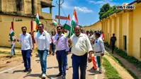 काशीचक में निकली भव्य तिरंगा यात्रा, वंदे मातरम् और भारत माता की जय के नारों से गूंजा बाजार