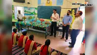कस्तूरबा गांधी बालिका विद्यालय का केंद्रीय प्रभारी अधिकारी ने किया औचक निरीक्षण, बच्चों से पूछे सवाल