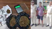 पटना: किराना गुमटी की आड़ में गांजा बेच रहा था दुकानदार, 350 ग्राम गांजा बरामद, एक धराया