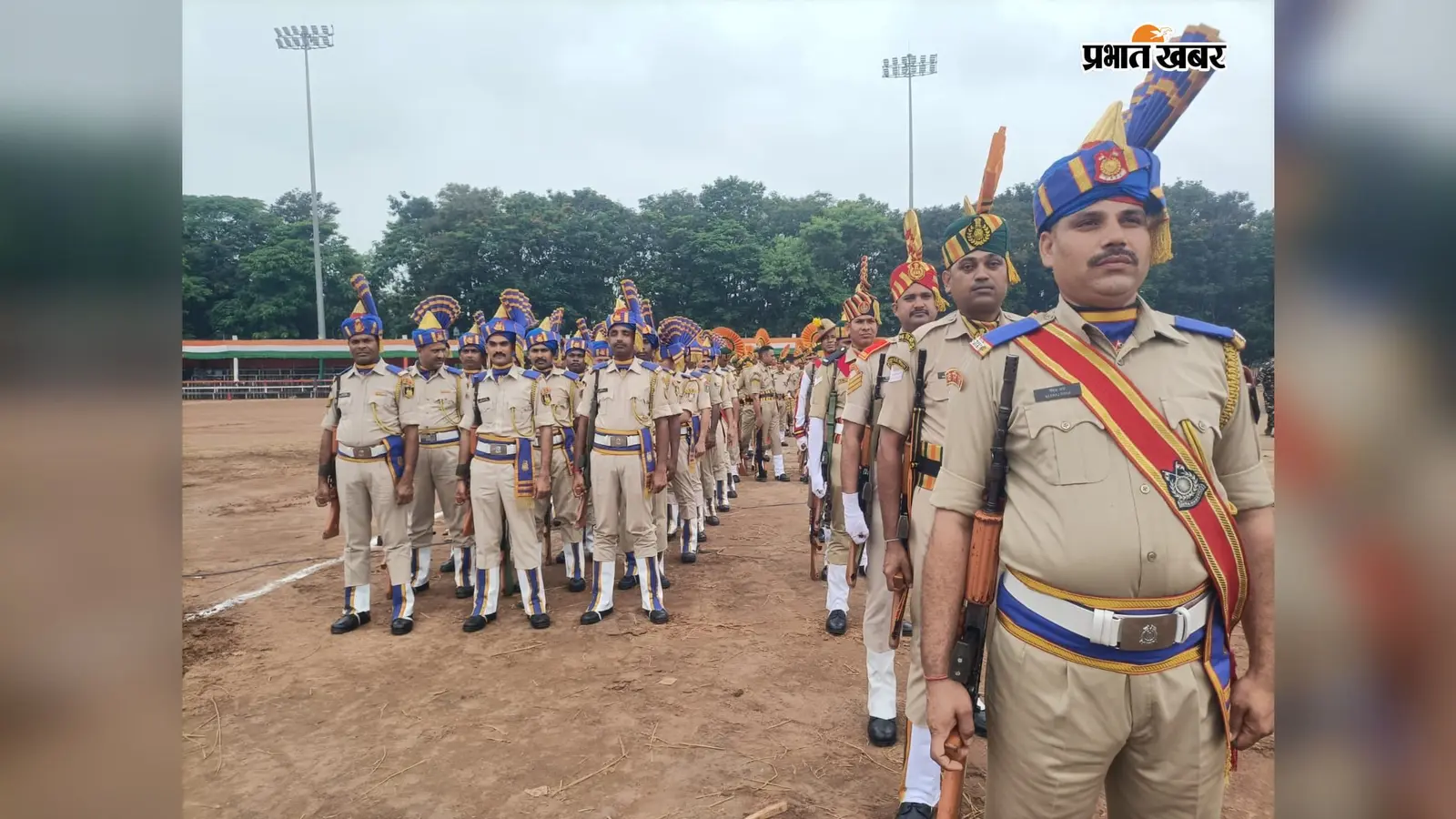 रांची में स्वतंत्रता दिवस पर फुल ड्रेस रिहर्सल, समारोह स्थल पर सुरक्षा के पुख्ता इंतजाम