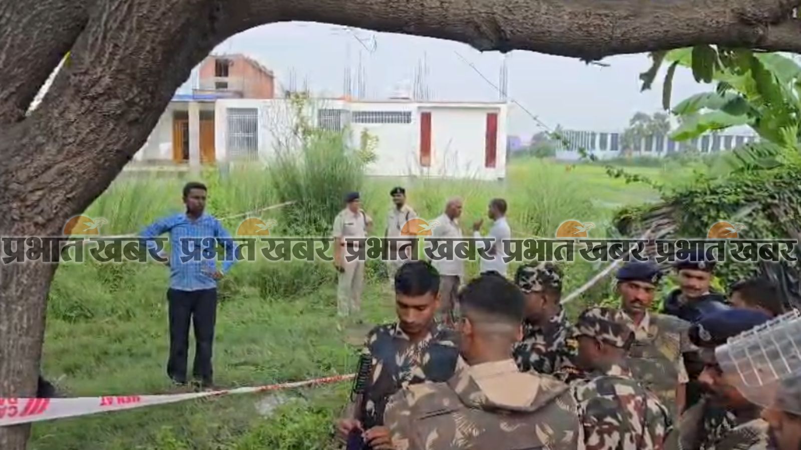 घटना की पांचवीं तस्वीर : मौके पर पहुंची पुलिस 