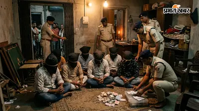 मुजफ्फरपुर में जुए के अड्डे पर पुलिस की रेड, 7 गिरफ्तार