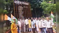 शहीद स्मारक पर कांग्रेस ने शहीदों को किया नमन, 13 अगस्त को बताया गौरव का दिन