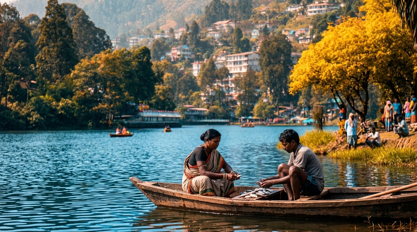 बुरूडीह झील ( AI GENERATED)