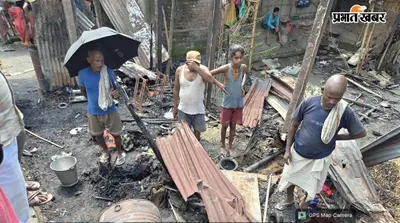 बनमनखी में शॉर्ट सर्किट से तीन घर जलकर राख, 3.5 लाख नकद समेत लाखों का नुकसान